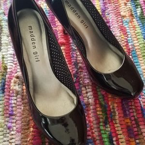 Patent leather heels